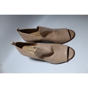 Lucky Brand Theria Peep Toe Bootie 8.5M/38.5